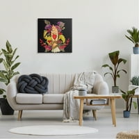 Stupell Industries Tradicionalni cvjetni motiv Heart Palm Love Fraze Canvas Wall Art, 24, dizajn Erike C. Braća