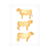 Jacob Green 'Hereford Trio I' Canvas Art