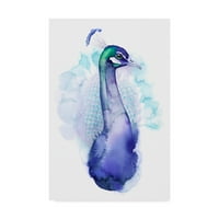 Zaštitni znak likovna umjetnost 'Bejeweled Peacock I' Canvas Art by Grace Popp