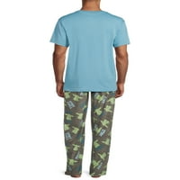 Set muške pidžame od 2 komada, veličine od 2 inča