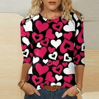 Majica za Valentinovo, Ženska majica s printom na drvetu, blagdanske majice s grafičkim printom, Ženske majice