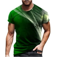 Golf košulje za muškarce Zeleni vrhovi za muškarce muškarci povremeni okrugli vrat 3D digitalni ispis pulover