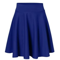Suknja za žene modna ležerna kratka elegantna jednobojna polusuka sunčana suknja protiv odsjaja plisirana suknja