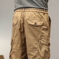 muške teretne kratke hlače, Prodaja, Muška radna odjeća, Muške kratke hlače s patentnim zatvaračem s više džepova,