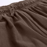 Muške monokromatske tajice u donjem dijelu leđa, Ležerne hlače s elastičnim pojasom i remenom za gležanj, modne