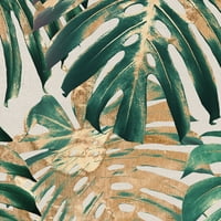 Umjetnička galerija remek -djela Tropic uzorci Panela I Palm Fronds by Belle Maison Canvas Art Print 12 36