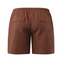 Muške kratke hlače za plažu, ljetne kratke hlače s elastičnim strukom, donji dio srednjeg struka, Ležerne mini