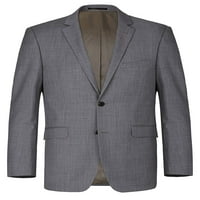 Muško dvodijelno odijelo klasično fit Two Button Premium vuneno odijelo
