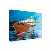 Beth Forst 'Row Row' Canvas Art