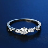 Izvrsni prsten svježe stil Žene Ljubavni prsten Žene modno rinestone inlay vjenčani zaručnički prsten nakit dar-rose