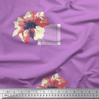 Soimoi pamučni dres tkanina kvadrat i cvjetna umjetnička tkanina otisaka po dvorištu široka