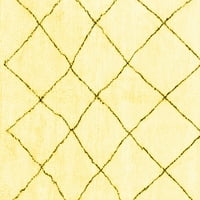 Ahgly Company Unutarnji kvadratni čvrsti žuti moderni prostirke, 7 'Trg