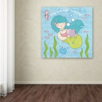 Zaštitni znak likovna umjetnost 'Magical Mermaid II' platno umjetnost Moira Hershey