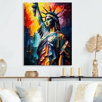 Designart New York Pogled na Sunset III platno zidna umjetnost