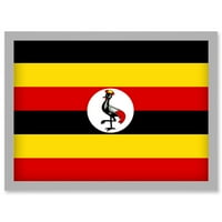 Uganda Nacionalna zastava Patriotska vexillologija Svjetske zastave Umjetnička djela plakata u zemlji uokvireni