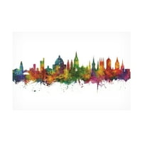 Michael Tompsett 'Oxford England Skyline' Canvas Art