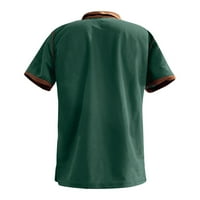 Muške majice s kratkim rukavima za muškarce majica za golf jednobojna kontrastna boja ulična Casual moda polo