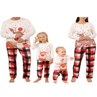 Obiteljska božićna pidžama za odrasle, djeca, svečani božićni obiteljski pidžama setovi