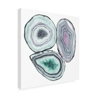 Zaštitni znak likovna umjetnost 'Geode Gems I' Canvas Art by Grace Popp