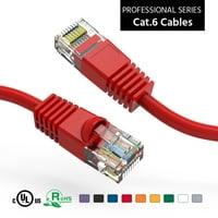 Mrežni kabel za pokretanje od 100 stopa u crvenoj boji, pakiranje