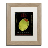 Zaštitni znak likovna umjetnost Olive martini i platno Art by Color Pekara, bijela mat, okvir breze