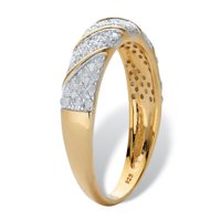 Dijamantni Okrugli dijamantni prsten u dvije boje 18K pozlaćeni srebrni dijamantni prsten