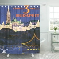 Retro Budimpešta Vintage Turistička prodaja Mađarska Europa Europska unija zavjesa za tuširanje