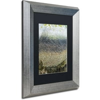 Zaštitni znak likovne umjetnosti 'slojevi' platno umjetnost Nicole Dietz, Black Matte, Silver Frame