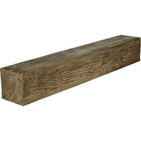 Ekena Millwork 6 H 10 D 84 W s pijeskom na drveni kamin Mantel, premium star