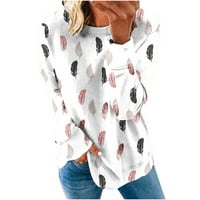 Modni pulover dugih rukava Plus size topovi proljetna odjeća za žene modna jesenska majica s okruglim vratom majice