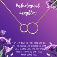 Anavia Unbiološka kćerki nakit, poklon za ogrlicu za očuh, bonus kćeri za rođendanski poklon, poklon od mame Step-