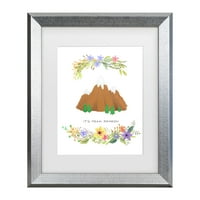 Umjetničko licenciranje studija 'Sweet Adventure Mountain' Matted Framed Art