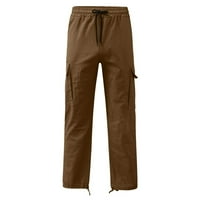 Muške jesensko-zimske obične casual fitness hlače s puno džepova teretne hlače teretne hlače