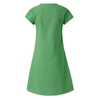 Ženske Plus size haljine s kratkim rukavima u obliku kroja, ljetni stil, majica s kratkim rukavima, Plus size,