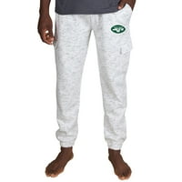 Muški koncepti Sport Bijeli ugljen New York Jets Alley Fleece Cargo hlače