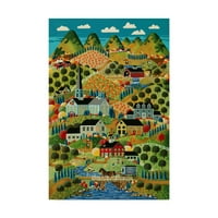Zaštitni znak likovne umjetnosti 'Country Town' platno umjetnost Anthonyja Kleema