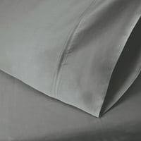 Set jastuka od pamučne mješavine od pamuka u boji, standardni, Sivi