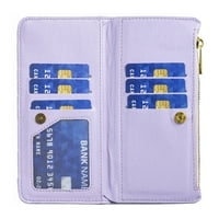 Torbica za novčanik od 5 do 5, Ženski Elegantni Premium džep s patentnim zatvaračem od PU kože s preklopnim poklopcem
