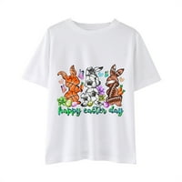 Uskršnje majice s printom za djevojčice i dječake, zečja majica kratkih rukava, dječje majice za djevojčice, dječja