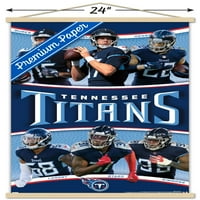 Zidni plakat tima Tennessee Titans u magnetskom okviru, 22.375 34