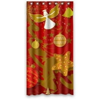 _ Božićne stvari crvena zavjesa za tuširanje od vodootporne poliesterske tkanine veličina zavjese za tuširanje