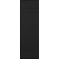 Ekena Millwork 18 W 33 H TRUE FIT PVC Horizontalni sloj Moderni stil Fiksni nosač, crne