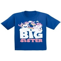 Kolekcija nespretni stilovi jednoroga majice za malu djecu jednorog za djevojčice, majica ja sam velika sestra,