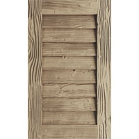 Ekena Millwork 28 W 45 h Timbertane s pijeskom, vertikalno fau drvo nefunkcionalni otvor za zabat, preplanut ten