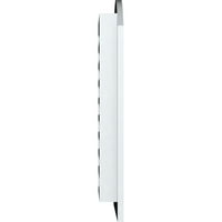 Ekena Millwork 22 W 28 H Arch Top Gable Oblud Funkcionalni, PVC Gable Oblud s 1 4 Flat Trim okvir
