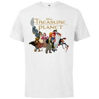 Disney Treasure Planet Logo i likovi majica-Majica s kratkim rukavima za odrasle-prilagođeno-bijelo