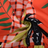 Jesenske haljine za žene, modna tunika u boji u boji S izrezom u obliku slova A i dugim napuhanim rukavima, Mini