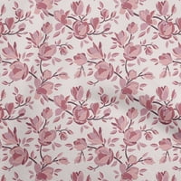 Jednobojna rajonska ružičasta Tkanina s cvjetnim uzorcima, zanatski projekti, otisci tkanine širine dvorišta