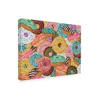 Fiona Stokes Gilbert 'Donuts Galore Flt' Canvas Art