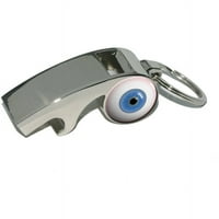 Očna jabučica koja vas drži na oku, obložena Metalna Zviždaljka, privjesak za otvaranje boca, privjesak za ključeve